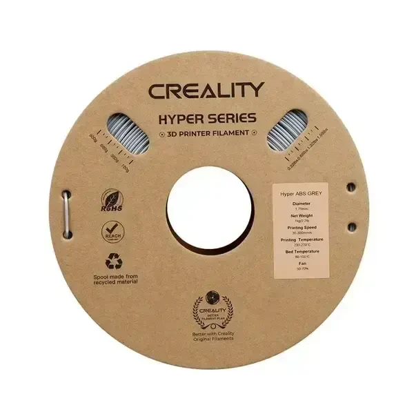 Creality Hyper 1.75 mm ABS Gray 3D Filament - 2
