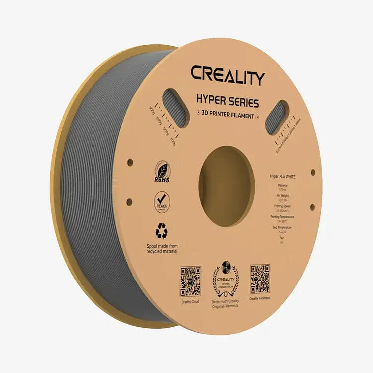 Creality Hyper 1.75mm PLA 3D Filament Gray - Creality 3D