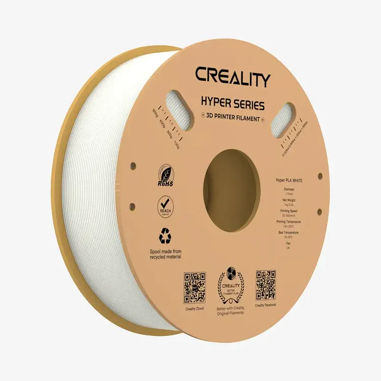 Creality Hyper 1.75mm PLA 3D Filament White 