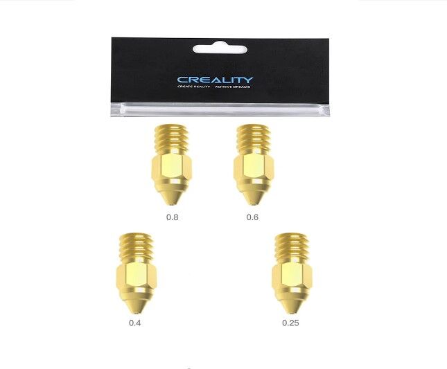 Creality Nozzle Seti - 0.25, 0.4, 0.6, 0.8 mm - 1