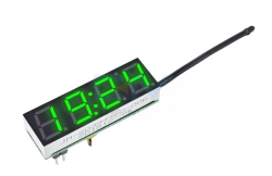 DC 5V 12V 24V Digital Green LED Clock Temperature Thermometer - Robotistan