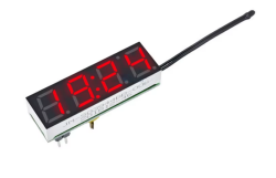 DC 5V 12V 24V Dijital Kırmızı LED Saat Sıcaklık Termometre 