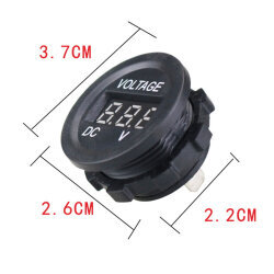 DC 7 30V Panel Tipi Dijital Voltmetre Mavi - 3