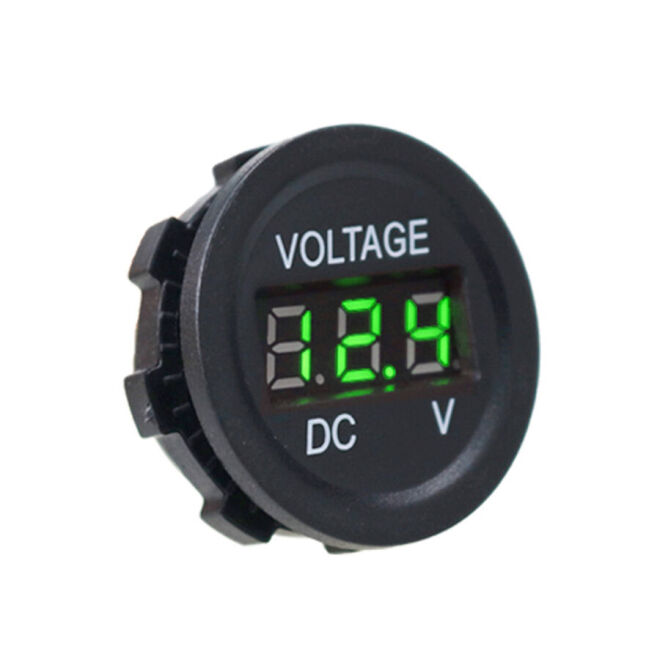 DC 7 30V Panel Tipi Dijital Voltmetre Mavi - 2