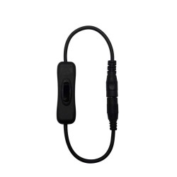 DC Adapter Extension Cable with Switch Key (White) - 2