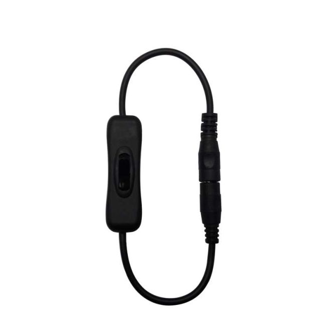 DC Adapter Extension Cable with Switch Key (White) - 2