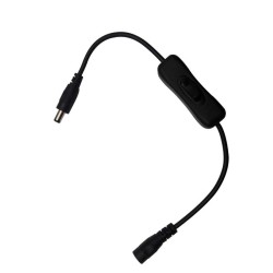 DC Adapter Extension Cable with Switch Key (White) - 6