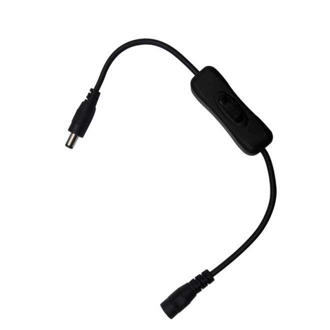 DC Adapter Extension Cable with Switch Key (White) - 6