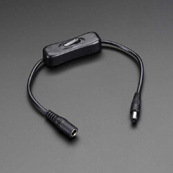 DC Adaptör Uzatma Kablosu (Anahtarlı) - Robotistan