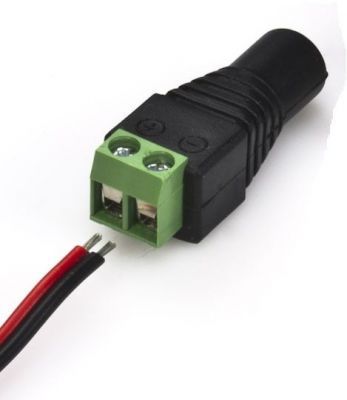 DC Female Barrel to Wire Jack - 2