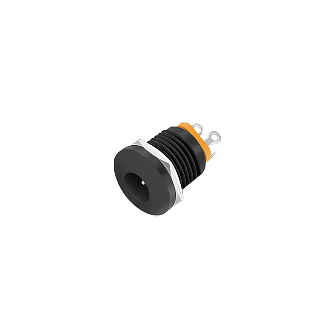 DC Güç Jakı 2.5mm Pano Montaj Yuvarlak Somunlu - 1