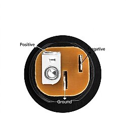 DC Güç Jakı 2.5mm Pano Montaj Yuvarlak Somunlu - 3