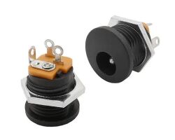 DC Barrel Jack Güç Konektörü Dişi 5.5x2.1mm 