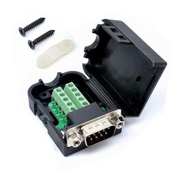DE-9 (DB-9) Male Plug to Terminal Block Breakout - ODSEVEN