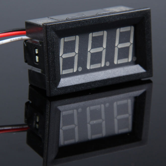 Digital Panel Voltmeter DC 0-100V - 2