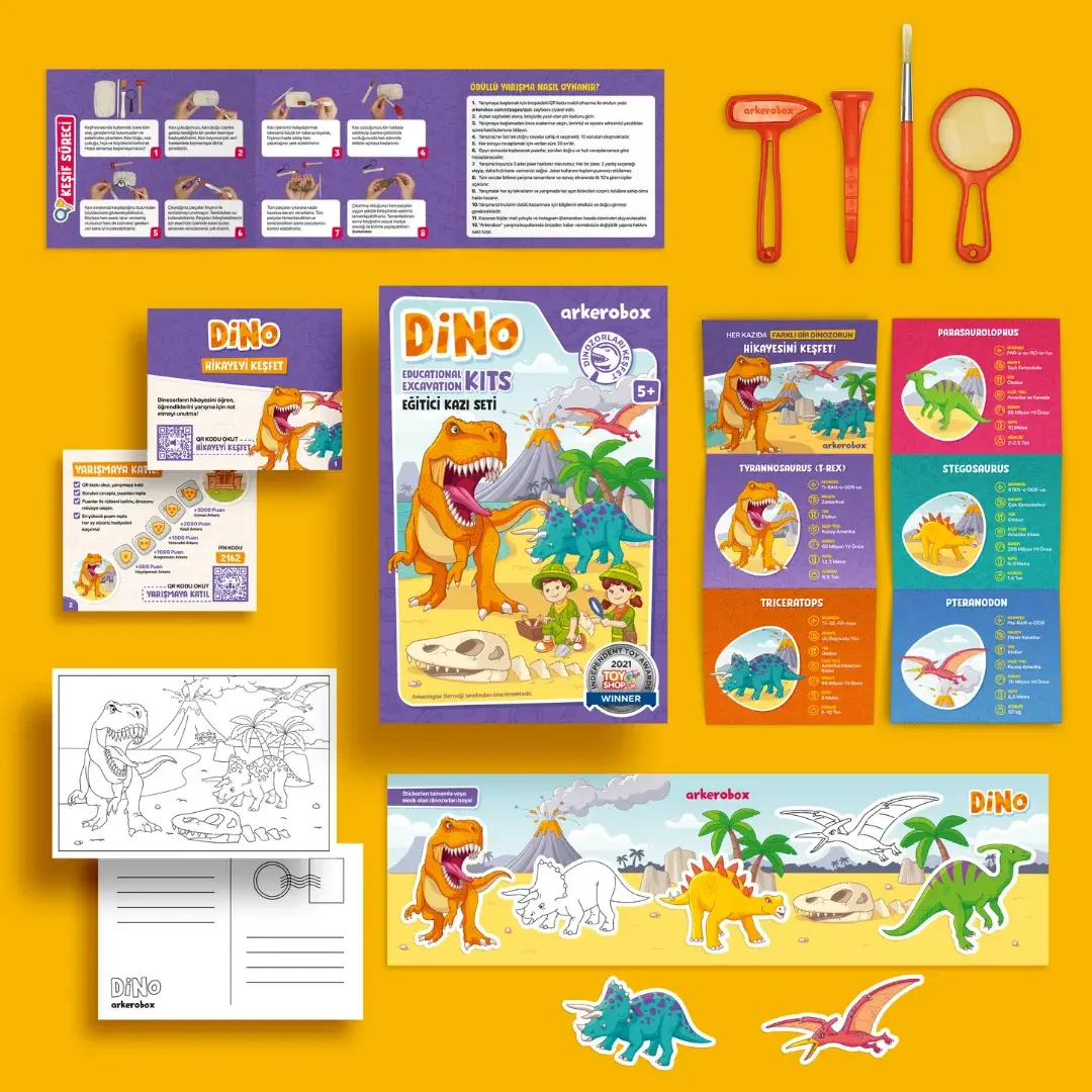 Dino Arkerobox Educational Excavation Set - 4