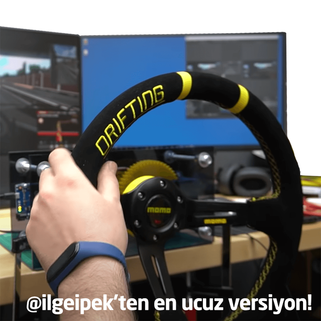 Steering Wheel 3D Printing Parts - DIY 900 Degree Rotatable - 1