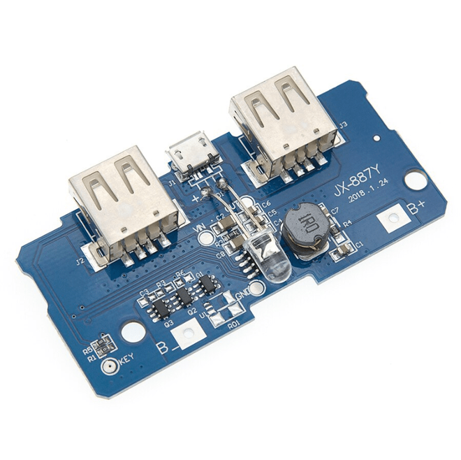 DIY Portable Power Bank Board (5V 2.1A, 5V 1A ) - 2