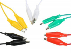 Double-Ended 10 mm Large Size Alligator Clip Cable (45-35 mm) 45 cm - 10 Pieces - 2