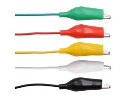 Double-Ended 10 mm Large Size Alligator Clip Cable (45-35 mm) 45 cm - 10 Pieces - 4