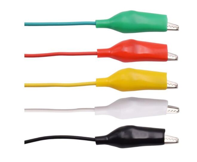 Double-Ended 10 mm Large Size Alligator Clip Cable (45-35 mm) 45 cm - 10 Pieces - 4