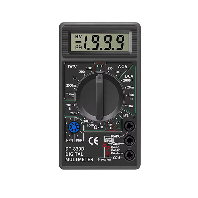DT830D Dijital Multimetre - Siyah - 1