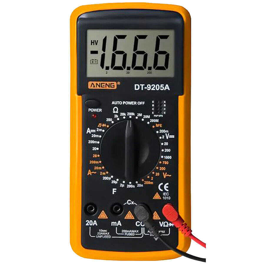 DT9205A-1 Dijital Multimetre - Kırmızı
