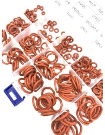 Heat Resistant Sealing Gasket - VMQ Oring - Red - 1