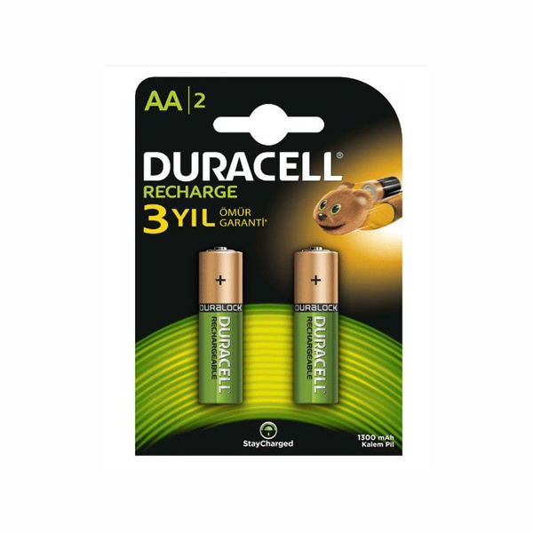Duracell AA Şarj Edilebilir 1300 mAh Pil (2'li) - 1