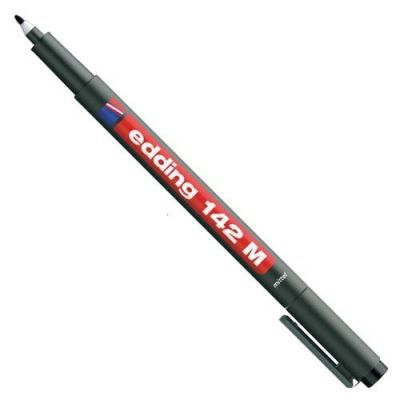 Edding 142 M Black Printed Circuit Pen(Thick Pin) - 1