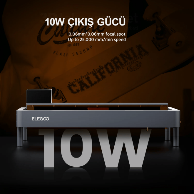 Elegoo Phecda Laser Engraver and Cutter (10W) - Pack 1 - 4