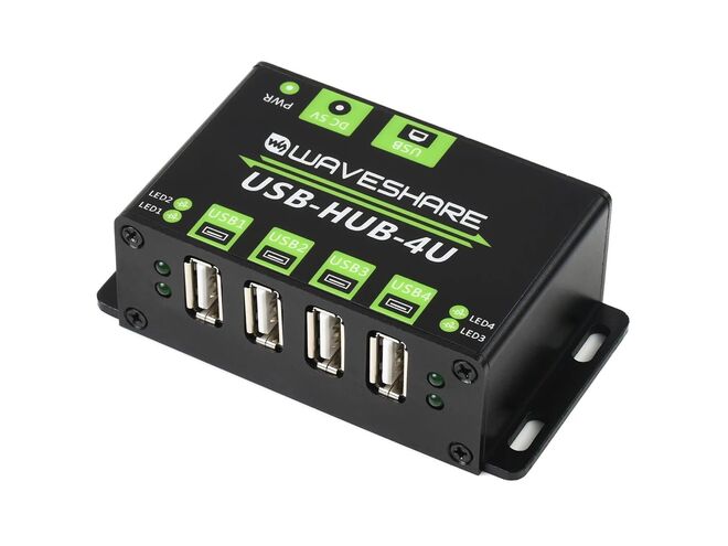 Endüstriyel Sınıf USB Çoğaltıcı HUB - 4 x 2.0 USB - 1