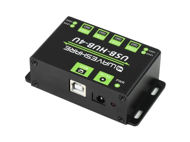 Endüstriyel Sınıf USB Çoğaltıcı HUB - 4 x 2.0 USB - 2