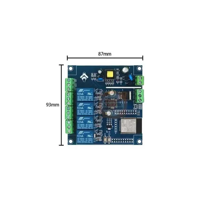 ESP32 4 Kanal WiFi Bluetooth Röle Modülü - 4
