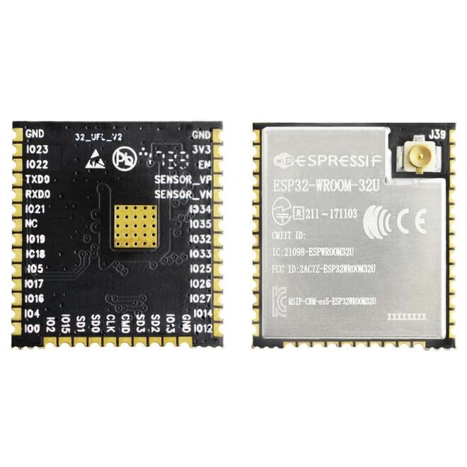 Espressif ESP32-WROOM-32U 8MB 64Mbit Flash Wi-Fi Bluetooth Modülü - 2