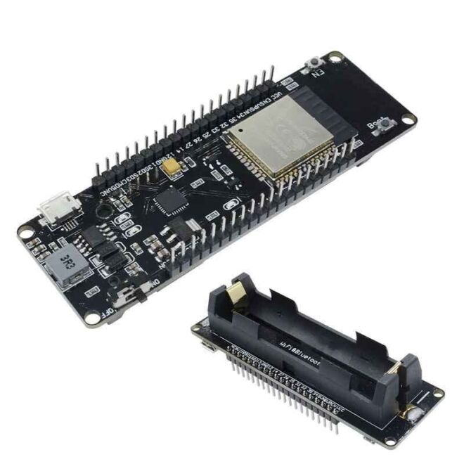 ESP32S WiFi Modül 18650 Pilli - 1