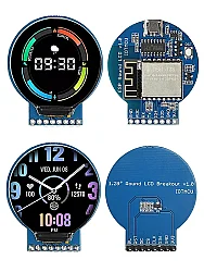 ESP8266 ESP-12S 1.28 İnç Yuvarlak TFT LCD Ekran Modülü - 2