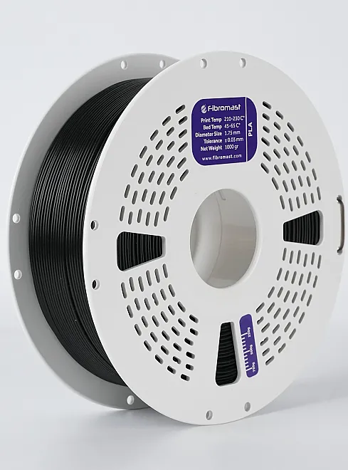 Fibromast 3D 1,75 mm PLA Transparan Sİyah Filament - 1