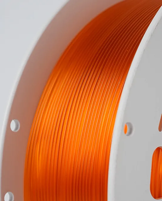 Fibromast 3D 1,75 mm PLA Transparan Turuncu Filament - 2