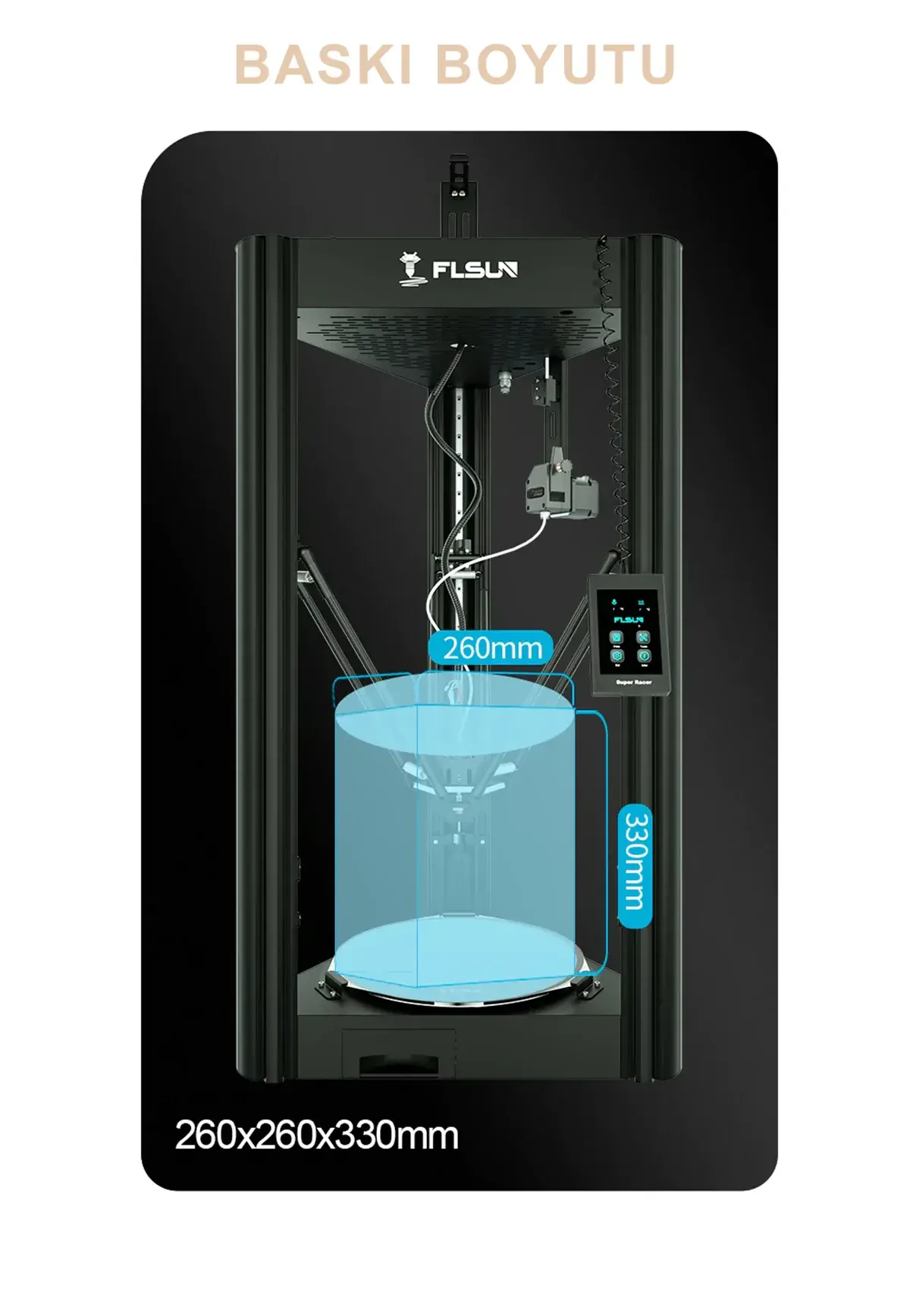 FLSUN Super Racer Delta 3D Printer - 4