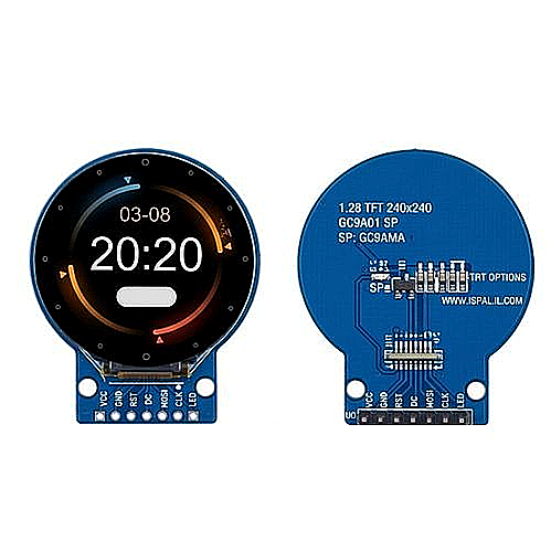 GC9A01 1.28 İnç 240x240 Yuvarlak TFT LCD Ekran Modülü - 1