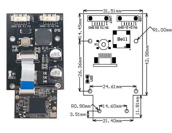 GM69 1D 2D QR Barkod Okuyucu Modül - 4