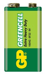 GP 1604E GREENCELL 9V Battery 1604 - 6F22 
