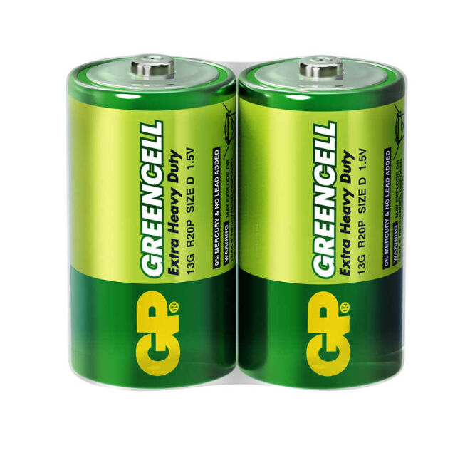 GP Batteries GP13G Greencell D Boy Kalın Pil 1.5 Volt - 2 Adet - 1