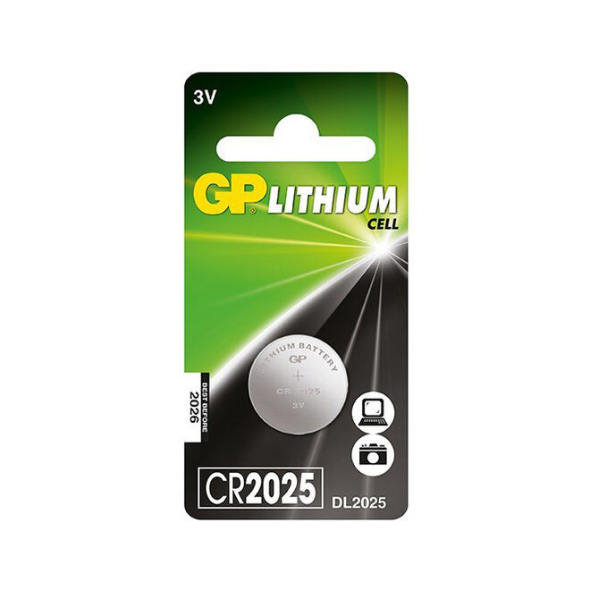 GP CR2025 3V Coin Cell Battery - 1