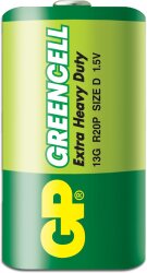 GP GP13G Greencell D Size Thick Battery 1.5 Volt - 2 Pieces - 2
