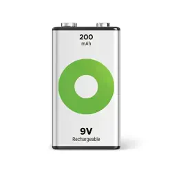 GP ReCyko+ 200 Series 200mAh 9V Size - 3