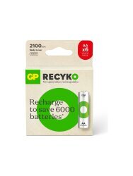 GP ReCyko Ni-MH 2100 AA Şarjlı Kalem Pil 1.2 Volt - 6 Adet - GP