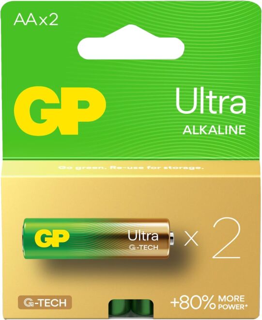 GP Ultra 1.5 V AA Kalem Pil - 2'li - 1