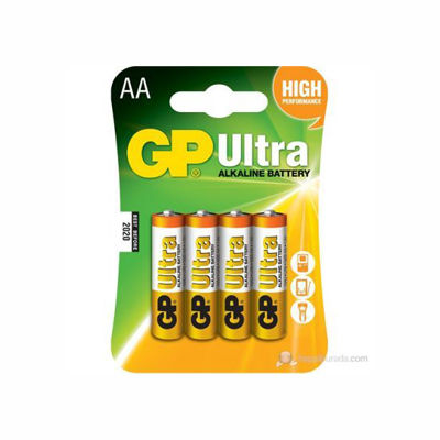 GP Ultra Alkalin Pil AA Kalem 4'lü Paket - 1